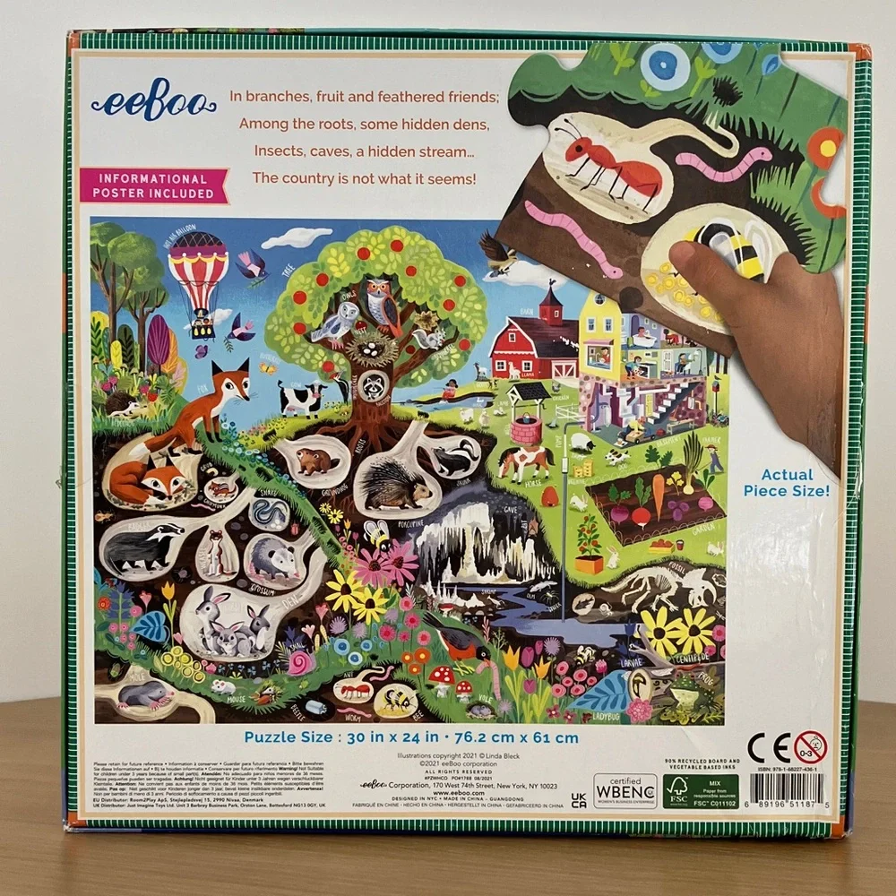 EeBoo 48 Piece Puzzle
